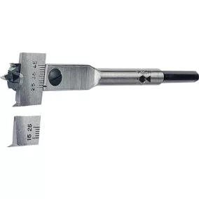   Középfúró típus 0500 furatátmérő 15-45mm hosszúság 130mm tengely hatszög FISCH-TOOLS