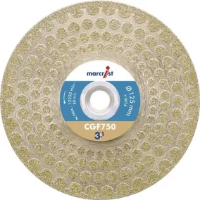   Gyémánt vágó/csiszoló tárcsa CGF750 D.125mm M14 Seg.-H.68.5mm Seg.-S.2.8mm