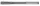 Gépi dörzsár DIN 8093 H7 Form B D.2.5mm tömör keményfém PROMAT/TECWERK