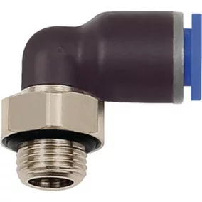   L-dugós szerelvény Bl.Ser.AG G 1/8 hüvelykes SW 10mm mO-gyűrű, forgatható henger 6mm RIEGLER