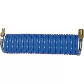   Spirálcső-csatlakozó-készlet, belső átmérő 6 mm, külső átmérő 8 mm, hossza 5 m, csatlakozó DN 7,2, tekercselés: RIEGLER