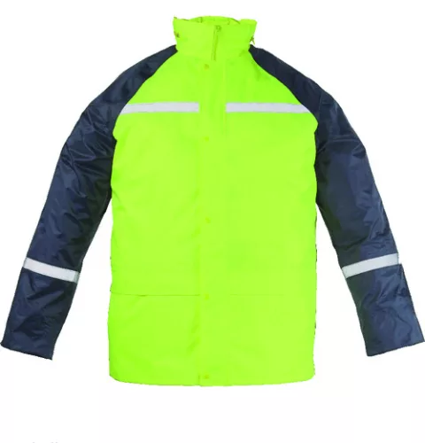 FLUO ESŐRUHA FÉNYVISSZAVERŐ CSÍKKAL, SÁRGA_2XL