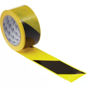 JELZŐSZALAG 7CM/200M SÁRGA/FEKETE