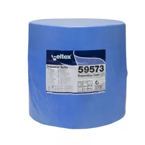   Celtex Superblue 1000 ipari törlő cellulóz, kék, 3 rétegű, 360m, 1000 lap, 36x36cm, 1 tekercs/zsugor