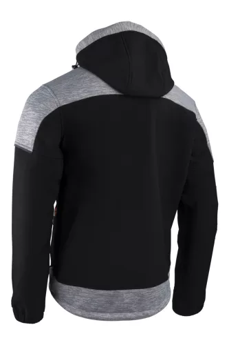 BANJO FEKETE/SZÜRKE SOFTSHELL DZSEKI, LIME CIPZÁR_L