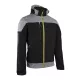 BANJO FEKETE/SZÜRKE SOFTSHELL DZSEKI, LIME CIPZÁR_M