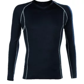 BODYWARMER FEKETE JÉGERFELSŐ, HOSSZÚ UJJÚ, RUGALMAS_L