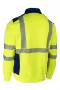 FRISS FLUO SÁRGA/SÖTÉTKÉK PULÓVER_2XL