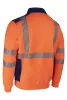 FRISS FLUO NARANCS/SÖTÉTKÉK PULÓVER_2XL
