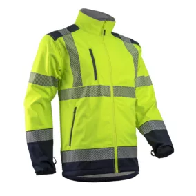 KAZAN KOMBINÁLHATÓ HI-VIZ SÁRGA SOFTSHELL FELSŐ_M