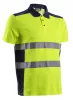 OKI FLUO SÁRGA/SÖTÉTKÉK RÖVID UJJÚ GALLÉROS PÓLÓ_3XL