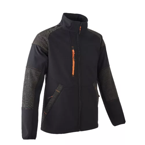YUKI II SOFTSHELL DZSEKI FEKETE/NARANCS_2XL