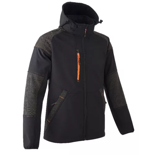 YUKI II SOFTSHELL DZSEKI FEKETE/NARANCS_2XL