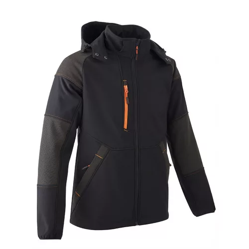 YUKI II SOFTSHELL DZSEKI FEKETE/NARANCS_2XL