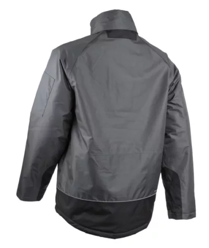 YUZU SZÜRKE-FEKETE RIPSTOP TÉLI KABÁT KAPUCNIVAL_S