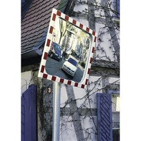   Fűthető közlekedési tükör 45 w, sekurit biztonsági üveg, sz x m 1000x800 mm, fényvisszaverő, szemet gyönyörködtető peremmel, konzollal