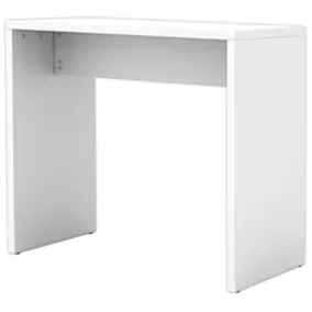   Bárasztal, széxméxma 1040x500x1083 mm, melamin bevonatú forgácslap oldalak és teteje, 4 kabátakasztó, fehér