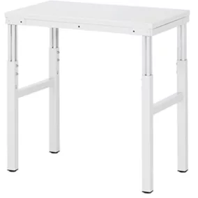   Alap munkaasztal állítható magassággal, magasságban állítható, szé x mé 700x500x650-1000 mm, egb melamin fehér (esd) asztallap, ral 7035