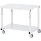 Asztalkocsi talppal, 4 forgókerékkel, széxméxma 500x700x650-1000 mm, egb melamin fehér (esd) asztallap, teherbírás 150 kg, ral 7035