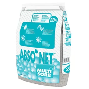   Megkötőanyag granulátum, szemcseméret 0,6-3,4 mm, 20 kg-os zsák, nedvszívó térfogat. 26 l, alkalmas olajhoz és egyéb veszélyes anyagokhoz, kivéve a savakat