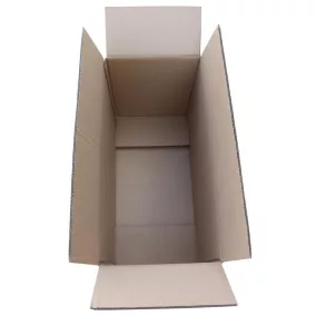   Standard összecsukható kartondoboz, egyfalú, belső hxszxm 160x110x130 mm, fefco 0201, teherbírás 10 kg, 25 darabos csomag