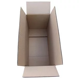 Standard összecsukható kartondoboz, egyfalú, belső hxszxm 160x110x130 mm, fefco 0201, teherbírás 10 kg, 25 darabos csomag