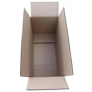 Standard összecsukható kartondoboz, egyfalú, belső hxszxm 160x110x130 mm, fefco 0201, teherbírás 10 kg, 25 darabos csomag
