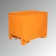 Forgács folyadék, acél, hxszxm 620x840x800 mm, térfogat 0,3 köbméter, teherbírás 500 kg, szín ral 2000 sárga-narancs