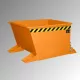 Forgácslerakó konténer, acél, hxszxm 1230x875x530 mm, térfogat 0,3 köbméter, teherbírás 750 kg, szín ral 2000 sárga-narancs