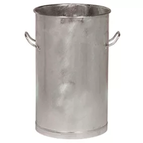   Szemeteskuka, fedél nélkül, űrtartalom 60 l, átmérő x magasság 400 x 635 mm, tűzihorganyzott