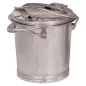   Rendszer hulladékgyűjtő rögzítőkonzollal, csuklós fedéllel, űrtartalom 25 l, átmérő x magasság 387 x 410 mm, tűzihorganyzott