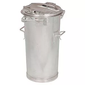 Rendszer hulladékgyűjtő rögzítőkonzollal, csuklós fedéllel, űrtartalom 25 l, átmérő x magasság 387 x 410 mm, tűzihorganyzott