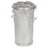 Rendszer hulladékgyűjtő rögzítőkonzollal, csuklós fedéllel, űrtartalom 25 l, átmérő x magasság 387 x 410 mm, tűzihorganyzott