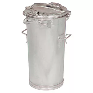 Rendszer hulladékgyűjtő rögzítőkonzollal, csuklós fedéllel, űrtartalom 25 l, átmérő x magasság 387 x 410 mm, tűzihorganyzott