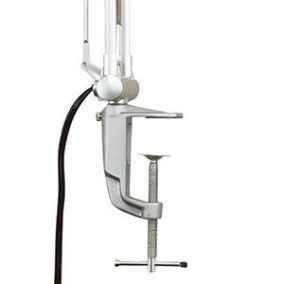   Led-es lámpa business, állvány + szorítótalp, lámpafej átmérője. 142 mm, magasság 450 mm, 18 led, 11 w, antracit/ezüst