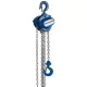 Standard homlokkerekes emelő, teherbírás 1000 kg, teherlánc átmérője. 6 mm-es, 1 szálú