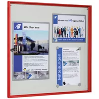 6 db din a4, piros keret, fehér hátlap