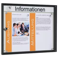 2 x din a4, antracit keret, fehér hátlap