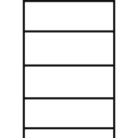   Kiskiszerelésű termék állvány 5x30 literes rekeszes tálcákkal, széxméxma 1060x635x2000 mm, horganyzott, alsó rész