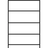 Kiskiszerelésű termék állvány 2x5 rácsos polccal és 1 horganyzott csepptálcával, űrtartalom 210 l, széxméxma 2085x635x2100 mm