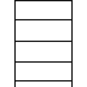   Kiskiszerelésű termék állvány 2x5 rácsos polccal és 1 horganyzott csepptálcával, űrtartalom 210 l, széxméxma 2085x635x2100 mm