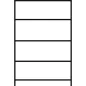   Kiskiszerelésű termék állvány 2x5 rácsos polccal és 1 horganyzott csepptálcával, űrtartalom 210 l, széxméxma 2085x635x2100 mm