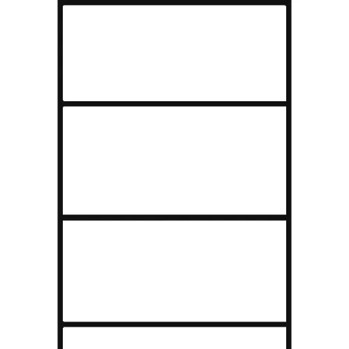 Kiskiszerelésű termék állvány 3x4 rácsos polcokkal és 1 csepptálcával ral 5015, űrtartalom 210 l, széxméxma 3200x635x2100 mm