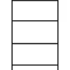Kiskiszerelésű termék állvány 3x4 rácsos polcokkal és 1 csepptálcával ral 5015, űrtartalom 210 l, széxméxma 3200x635x2100 mm