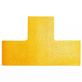   Padlójelölés, öntapadós, t alakú, hxsz 150x100 mm, sárga színű, 10 darabos csomag, minimum 2 darabos rendelés