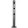 Biztonsági korlátok, speciális műanyag, végoszlop, magasság 1200 mm, átmérő. 110 mm, fekete