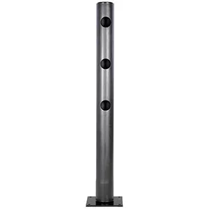 Biztonsági korlátok, speciális műanyag, végoszlop, magasság 1200 mm, átmérő. 110 mm, fekete