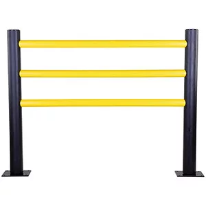 Biztonsági korlátok, speciális műanyag, végoszlop, magasság 1200 mm, átmérő. 110 mm, fekete