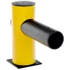 Közlekedési akadály, speciális műanyag, egysoros, végoszlop, magasság 500 mm, átmérő. 200 mm, sárga/fekete