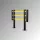 Gépvédők, speciális műanyag, teljes szélesség 1000 mm, magasság 1200 mm, sárga/fekete